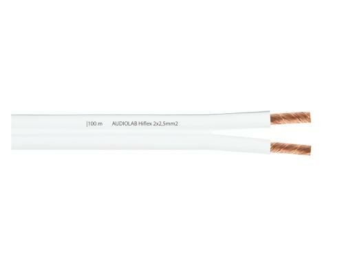 AUDIOLAB Hiflex LS-Kabel, 2x2.5mm² weiss LHL 2225-1 WE, Meterware