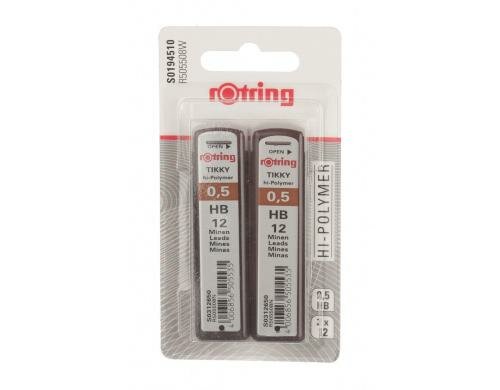 Rotring Tikky Feinminen 0.5mm Blister à 2 Dosen à 12 Stk