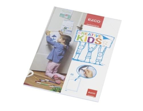 Elco CREATIVE KIDS Zeichenblock A4 weiss, kopfgeleimt, Inhalt: 25 Blatt