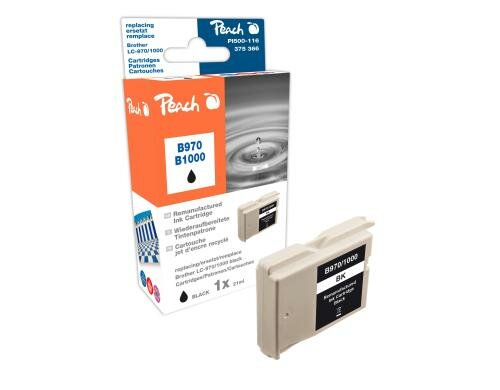 Peach Tinte Brother LC-1000bk, 970bk black zu DCP-770CW/750CW/560C, 22.4ml 765S
