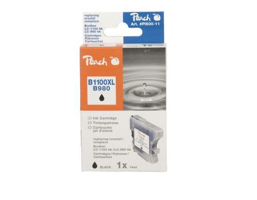 Peach Tinte Brother LC-1100/980bk black 13ml 450 Seiten