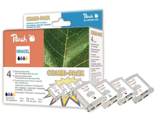 Peach Tinte Combi Pack HP Nr. 940XL mit Chi 1x bk/c/m/y zu 8000/85000