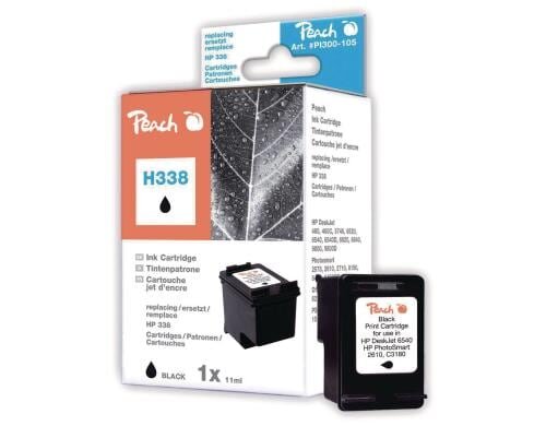 Peach Tinte HP C9365E Nr. 338 black zu 9800/9800D/6840, 17ml 555 Seiten