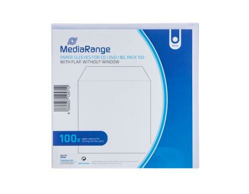 CD/DVD Papierhüllen ohne Sichtfenster 100 Stück