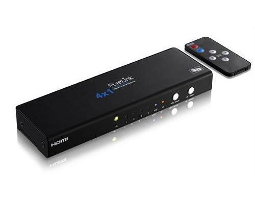 Purelink PS410 3D HDMI Umschalter Pro Speed Serie 4x1 + Audio