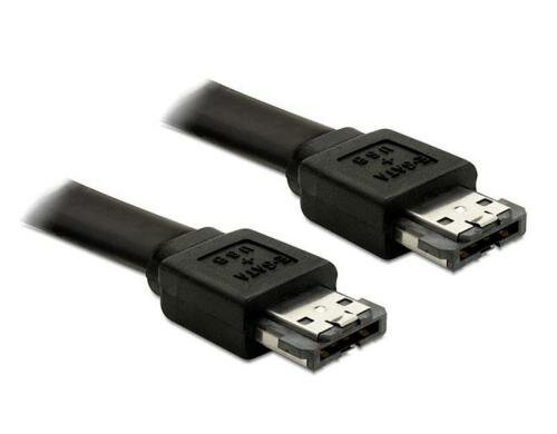 Delock eSATAp Kabel: 1m, 2x eSATAp Stecker Esata Kabel mit Power over eSATA