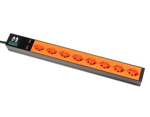 19 USV-Steckdosenleiste 8xT13 10A Eingang Kaltgerätestecker 10A