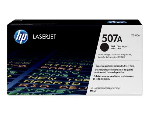 HP Toner 507A - Black (CE400A) Seitenkapazität ~ 5500 Seiten