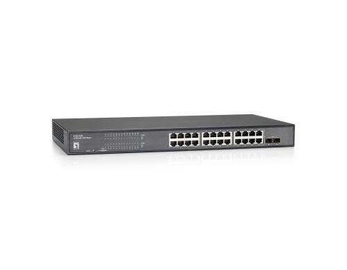 LevelOne GEU-2429: 24Port Switch, 1Gbps 4xSFP (shared)