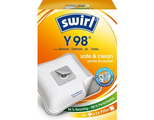 Swirl Staubfilterbeutel Y 98 4 Stück