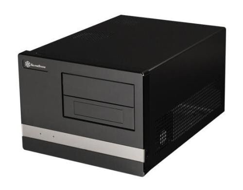 SilverStone Desktop SST-SG02B-F, ohne NT Alu-Gehäuse schwarz, 270x212x393mm (BxHxT)