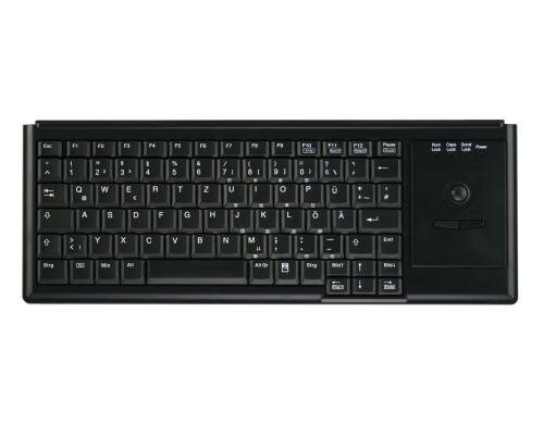 Active Key Tastatur AK-4400TU mit optischem Trackball 1000dpi, USB, schwarz, US-Layout