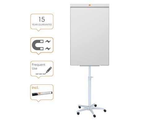 Nobo Flipchart Barracuda - mobil Stabiler Sternfuss mit 5 Rollen