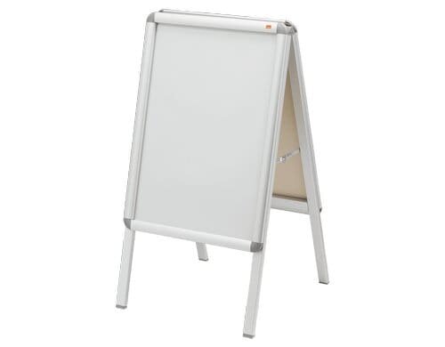 Nobo Plakatständer A2, wetterfest hochwertiger Aluminiumrahmen, 32mm breit,
