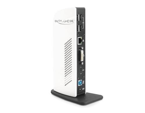 Delock Port Replicator USB3.0 6xUSB, 1xGiga LAN, 1xDVI(24+5). 1xHDMI,
