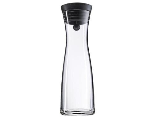 WMF Wasserkaraffe 1.0 l schwarz Basic aus Glas, Höhe 29cm