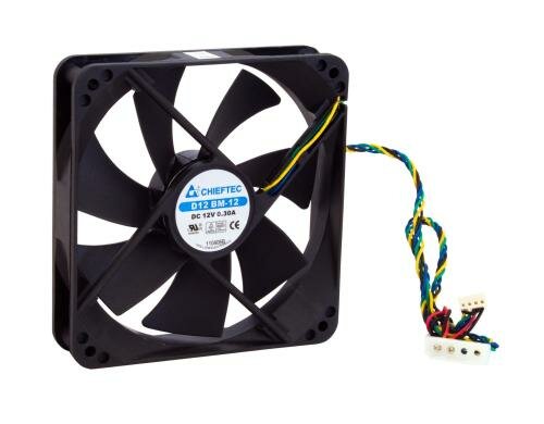 Gehäuselüfter Chiftec AF-1225PWM 120x120x25mm, 12V, 29dBA
