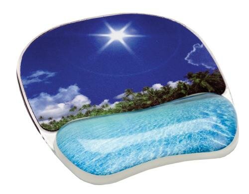 Fellowes Photo Gel mit Handgelenkauflage Mauspad geeignet für optische Mäuse