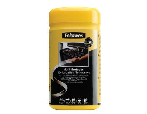 Fellowes Oberflächen Reinigungstücher Minimaler Alkoholgehalt (weniger als 1%)