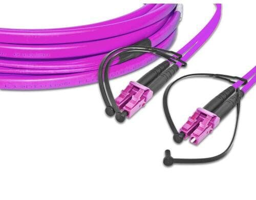 Lightwin LWL Duplex Patchkabel, 10Gbps, OM4 Multimode 50/125µm, LC-LC, 15m, Figur-0
