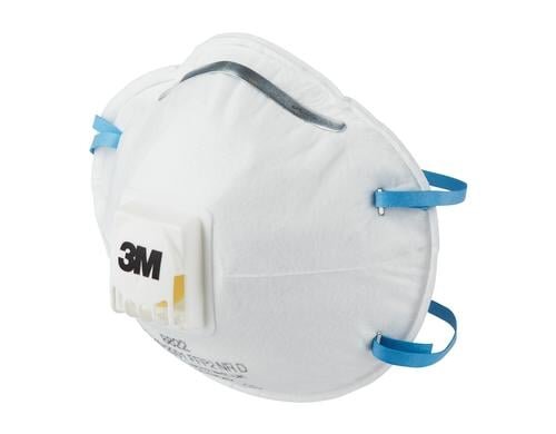 3M Atemschutzmaske 8822 FFP2, 10 Stück, Maskentyp: Halbmaske, Grösse: Einheitsgrösse, Schutzklasse: FFP2, Farbe: Weiss