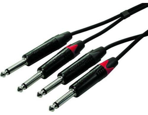 Contrik Kabel, 2x 6.3 Klinke/ 2x 6.3 Klinke 6m