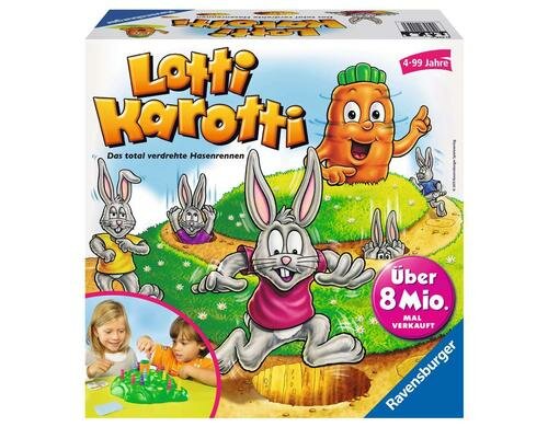 Ravensburger Spiele, Lotti Karotti Alter: ab 4 J. Spieleranzahl: 2-4