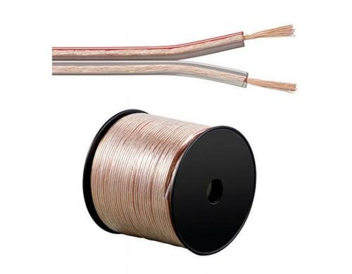 Sonero Lautsprecherkabel 0,75mm² CCA Transparent 100m