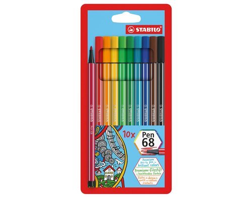 Stabilo Pen68 10er Etui Strichbreite 1mm