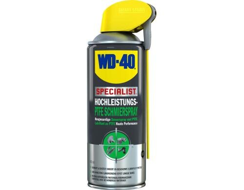 WD-40 PTFE Schmierspray Specialist 400ml, enthält Festschmierstoff PTFE
