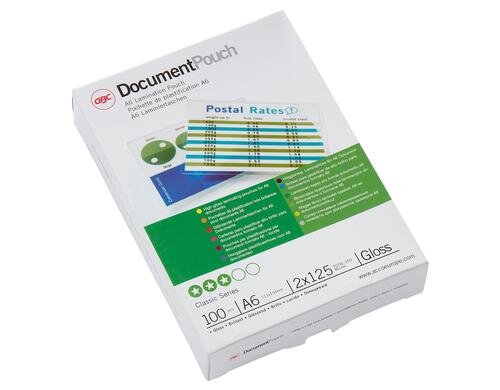 GBC Laminierfolie 125 Micron A6 (111x154), 100 Stk., gloss
