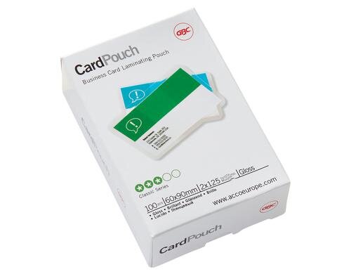 GBC Laminierfolie 125 Micron 60x90 mm, 100Stk., für Visitenkarten