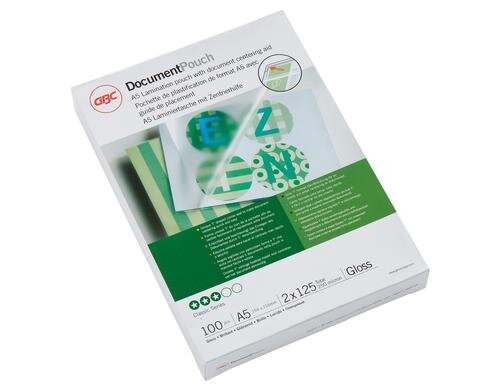 GBC Laminierfolie 125 Micron A5 (154x216), 100 Stk., gloss