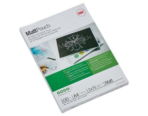 GBC Laminierfolie 75 Micron A4 (216x303), 100 Stk., matt