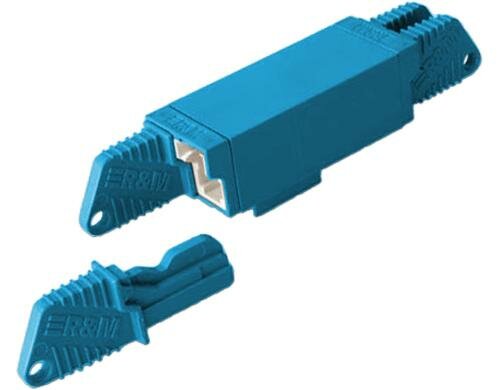 Lightwin LWL Kupplung E2000-E2000, blau Duplex Singlemode, plastik