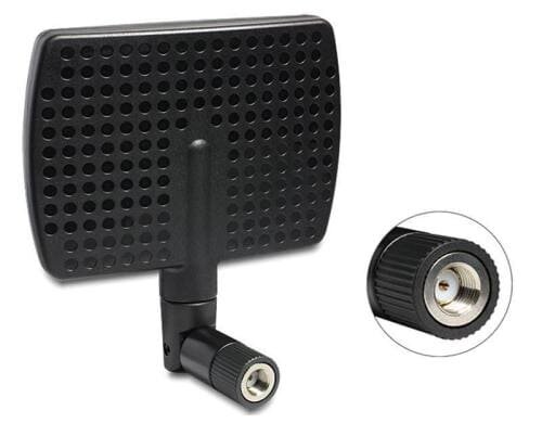 Delock WLAN Antenne, 5-7 dBi mit Kippgelenk RP-SMA Dualband 2.4 Ghz und 5Ghz, 12cm