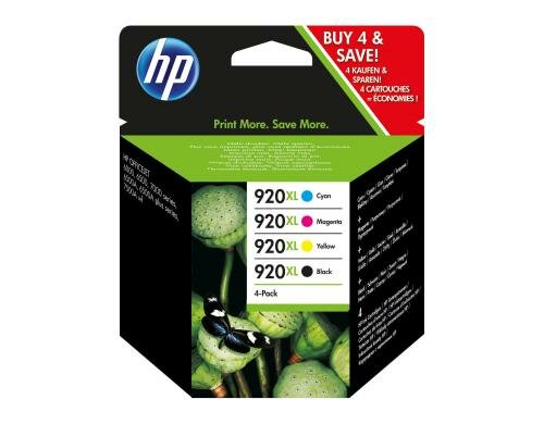 HP Combopack Nr. 920XL - (C2N92AE) Alle 4 Farben,  3x 6ml + 1x 49ml