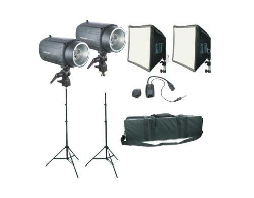 Dörr SemiPro 260Ws 2-er Kit C mit Softboxen Basic Blitzkopf 260 Ws