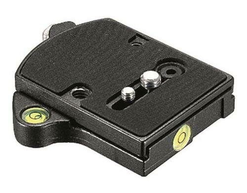 Manfrotto Schnellspannplatte flache Version Platte 410PL, Gewinde 1/4 u. 3/8