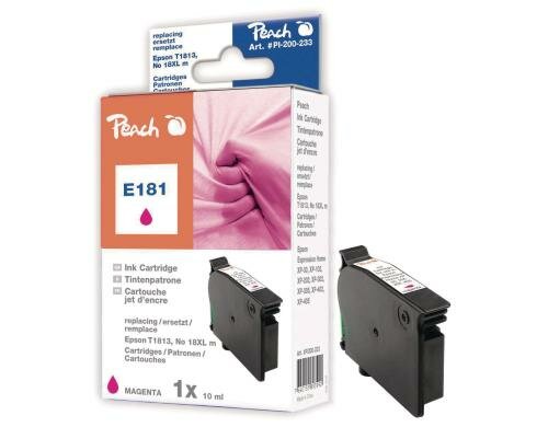 Peach Tinte Epson T1813 Nr.18XL magenta zu XP 102/202, 10ml