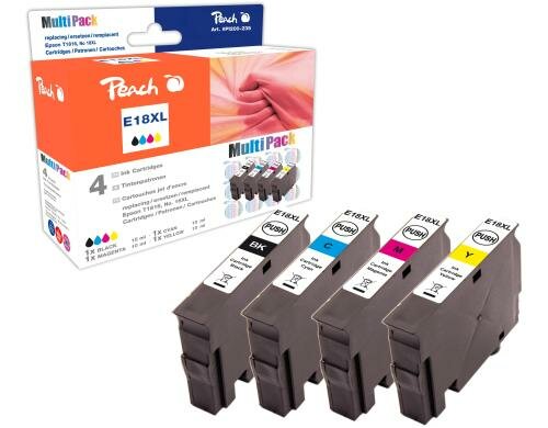 Peach Tinte Epson Combi Pack T1811-T1814 1x black/cyan/magenta/yellow