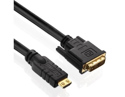 PureInstall, Adapterkabel HDMI/DVI, 15.00m 1080p, vergoldete Stecker