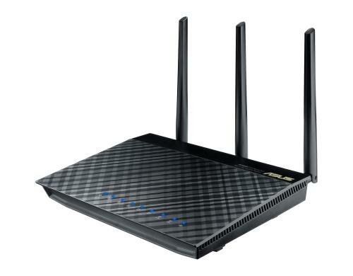 ASUS RT-AC66U B1: WLAN Router schwarz WLAN 802.11n/ac, 2.4/5GHz, 450/1300Mbps