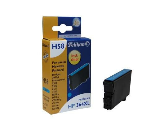 Tinte Pelikan HP CB323EE , Nr.364XL, 13ml, cyan, zu DeskJet 3070A,