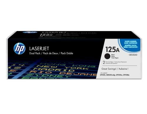 HP Toner 125A - Black 2er-Pack (CB540AD) Seitenkapazität ~ 2x 2200 Seiten