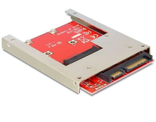 Delock mSATA zu SATA Adapter, inkl. 2.5 Betrieb von mSATA Geräten an 2.5 SATA