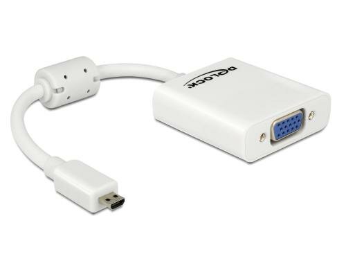 Monitorkonverter Micro-D HDMI zu VGA nur für onboard-Micro-D HDMI, weiss
