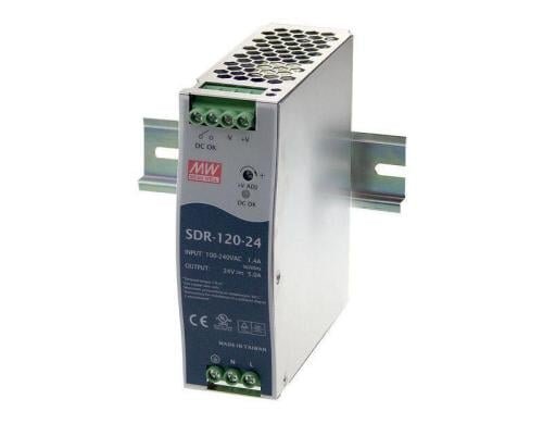 Mean Well DIN Rail Netzgerät SDR-120-24, 24V - 5A - 120W