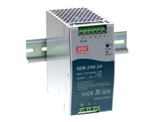 Mean Well DIN Rail Netzgerät SDR-240-24, 24V - 10A - 240W