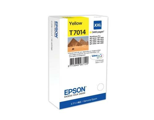 Tinte Epson T70144010 XXL, yellow, 3400 S. WorkForce Pro WP-4015 DN, WP-4095 DN,